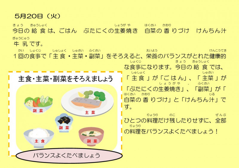 5.20主菜・副菜